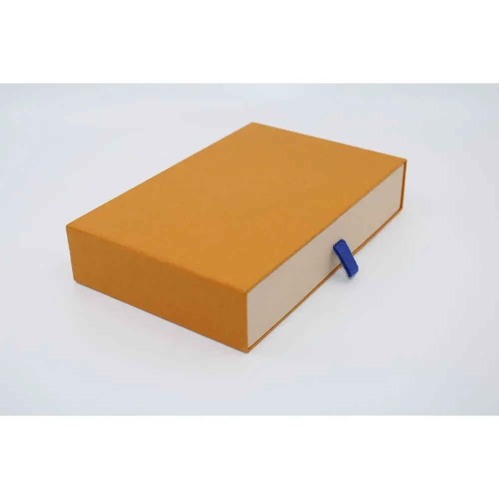 LOUIS VUITTON Empty Orange Drawer Style Box For Wallet 8